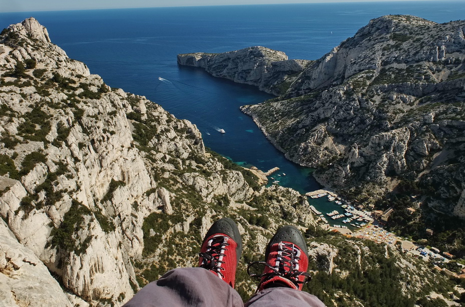 Calaque de Morgiou vom Crêt Saint Michel aus gesehen
